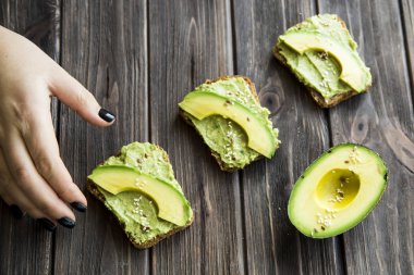 sandviç ile avokado Yapıştır