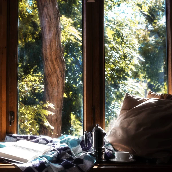 Lugar de huggie na casa para dias de outono — Fotografia de Stock