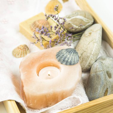 bedeniniz ve rahatlama için aksesuarlar için bakmakta Tema