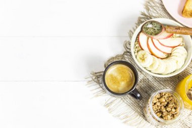 Sabah yemek - vitamini klasik kahvaltı yulaf ezmesi