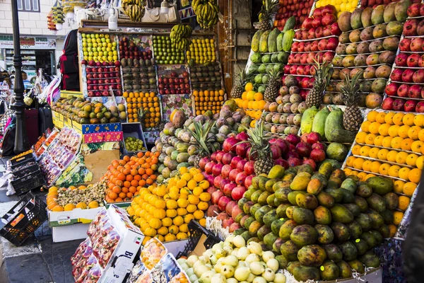 Sharm Sheikh Sinaí Egipto Diciembre 2017 Venta Fruta Antiguo Mercado — Foto de Stock