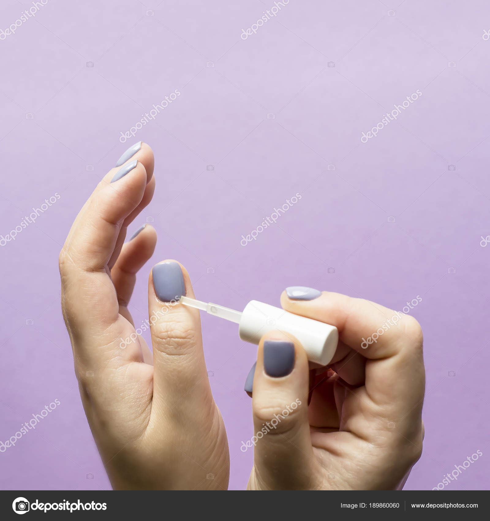 Fingers instead of brush Fingers instead of brush
