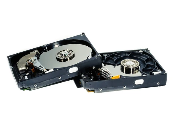 Hard disk for computer on isolated white background — Stock Photo, Image
