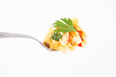 Risotto çatal üzerinde