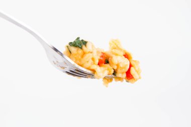 Risotto çatal üzerinde