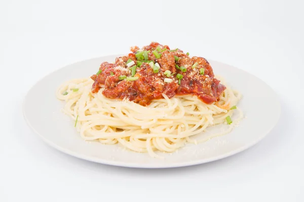 Pasta on plate — Stock Photo, Image