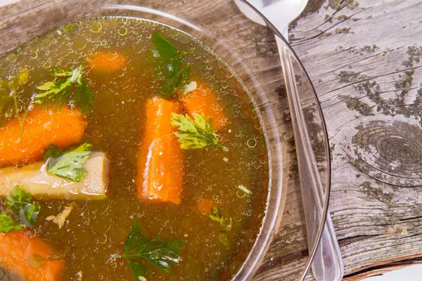 Una sopa de pollo — Foto de Stock