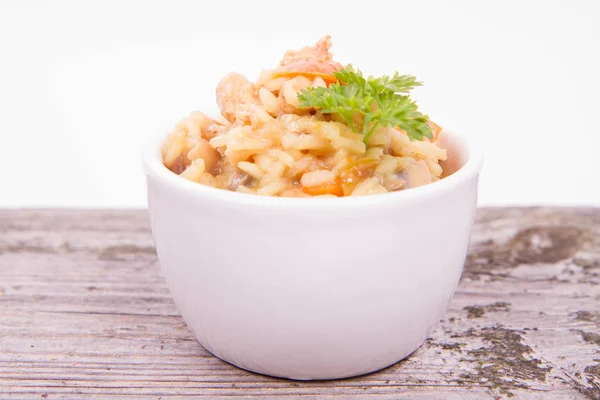 Risotto with chicken — Stock Photo, Image