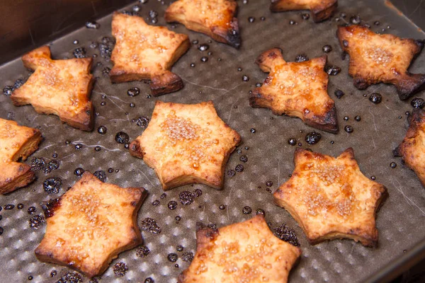 Biscoitos Natal Recém Assados — Fotografia de Stock