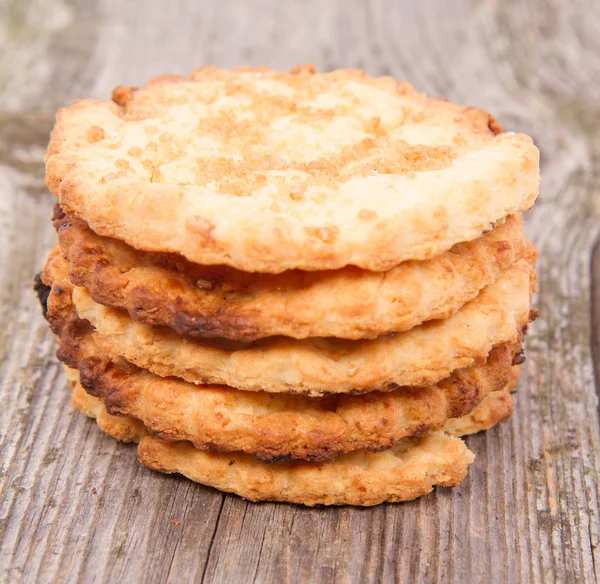 Cookies Trä Bakgrund — Stockfoto