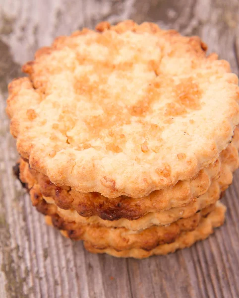 Cookies Trä Bakgrund — Stockfoto