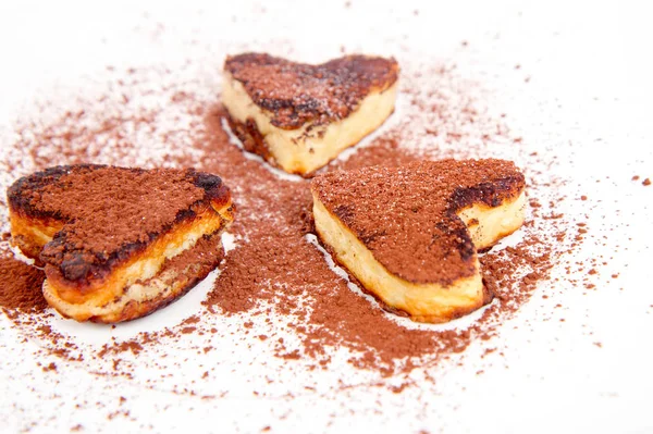 Pancakes a forma di cuore — Foto Stock