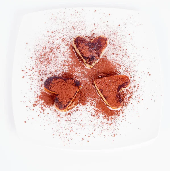Pancakes a forma di cuore — Foto Stock
