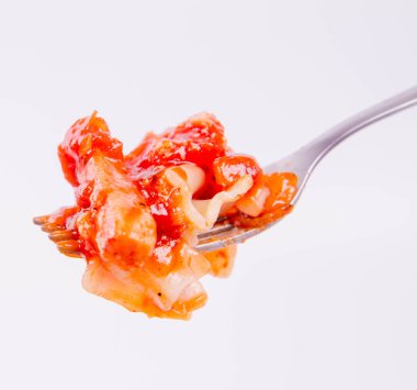 makarna üzerine çatal