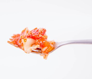 makarna üzerine çatal