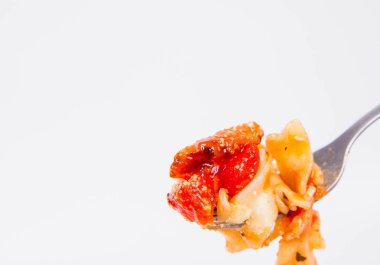 makarna üzerine çatal