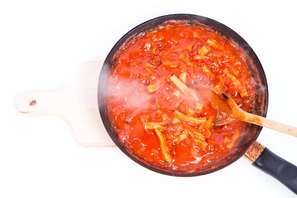 Una salsa de tomate — Foto de Stock