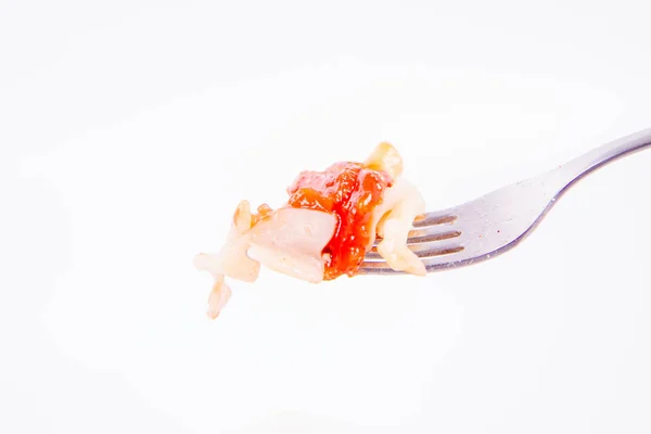 Pasta on fork — Stock Photo, Image