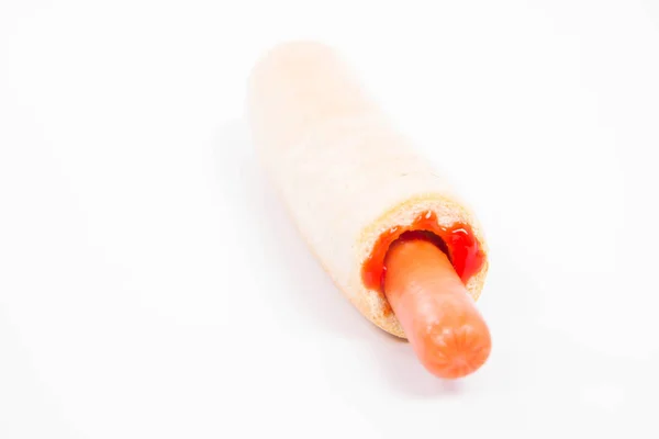 Een hot dog — Stockfoto