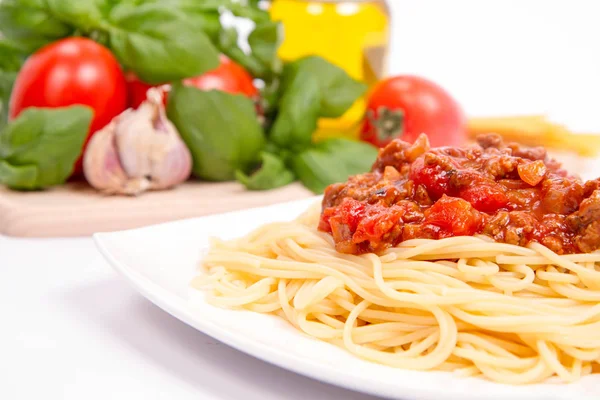 Een Spaghetti bolognese — Stockfoto