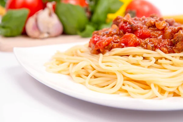 Un Spaghetti alla bolognese — Foto Stock