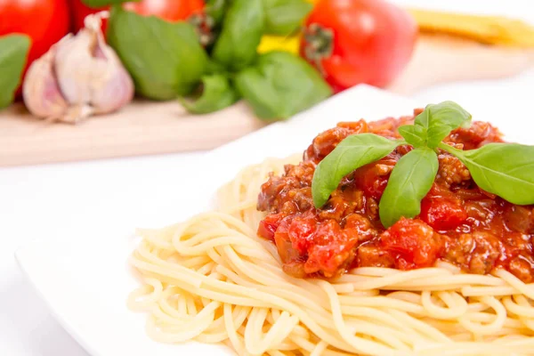 Un Spaghetti alla bolognese — Foto Stock