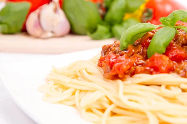 Een Spaghetti bolognese — Stockfoto