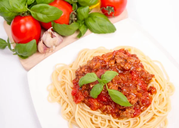 Un Spaghetti alla bolognese — Foto Stock