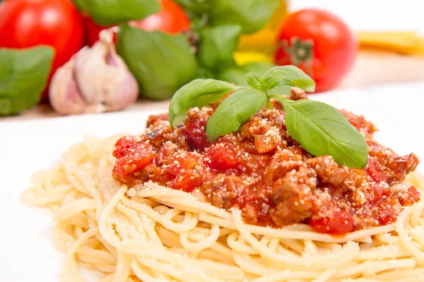 Un Spaghetti alla bolognese — Foto Stock