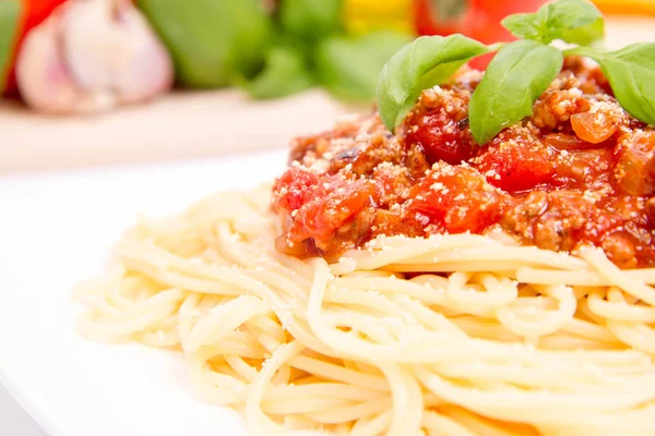 Un Spaghetti alla bolognese — Foto Stock