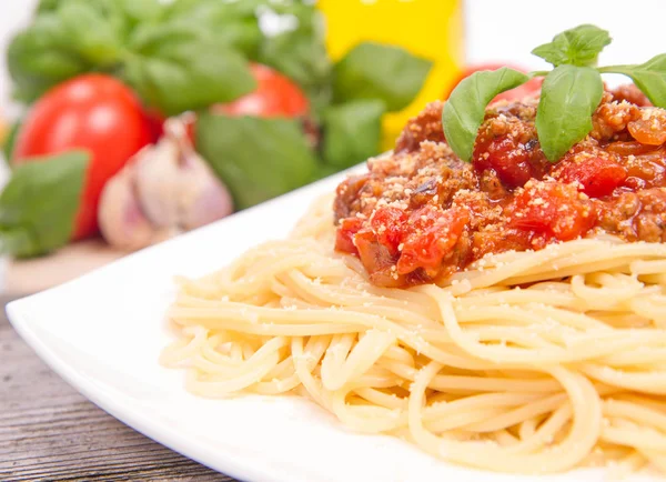 Un Spaghetti alla bolognese — Foto Stock