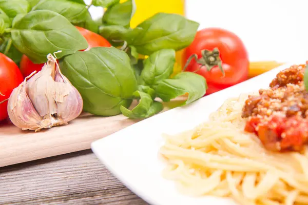 Een Spaghetti bolognese — Stockfoto