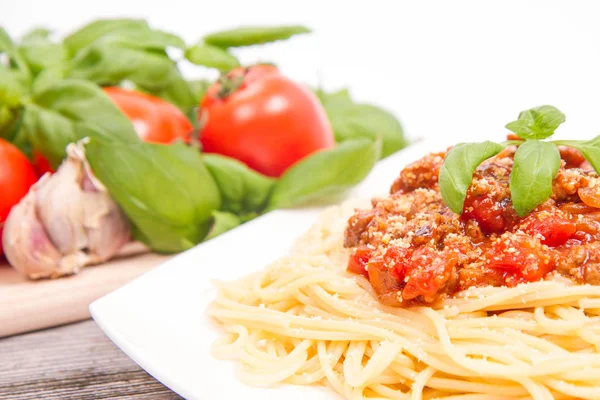 Un Spaghetti alla bolognese — Foto Stock