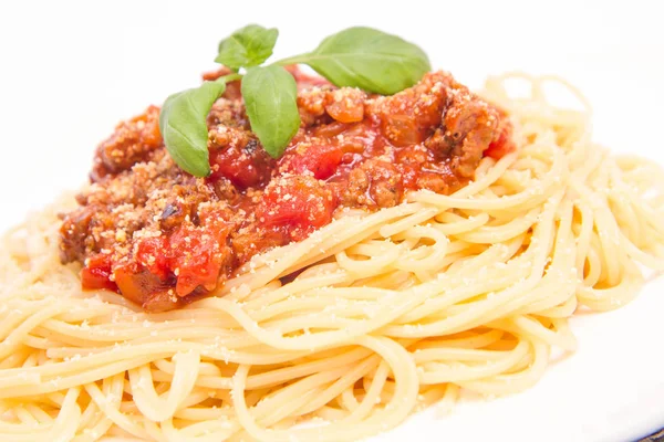 Eine Spaghetti Bolognese — Stockfoto