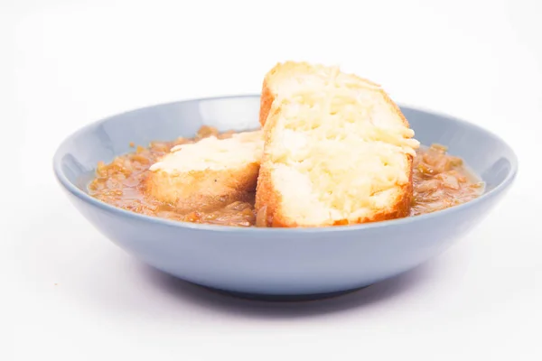 Una sopa de cebolla —  Fotos de Stock