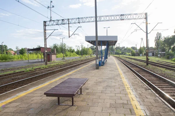 Una estación de tren — Foto de Stock