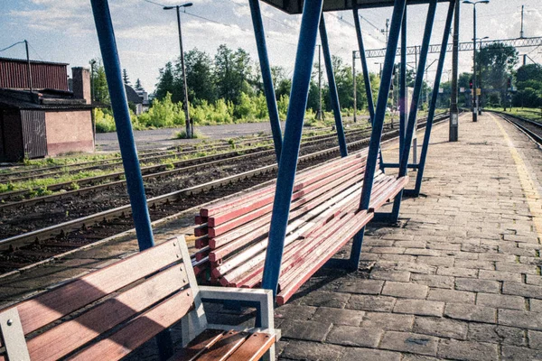 Una estación de tren — Foto de Stock