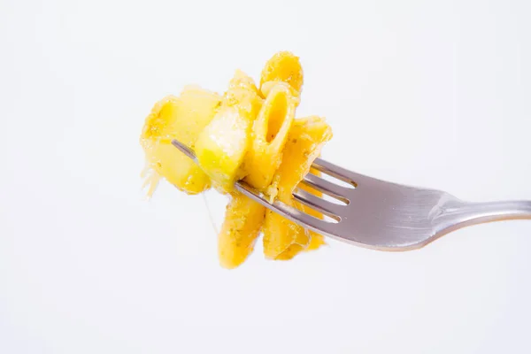 Pasta en un tenedor — Foto de Stock