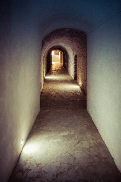 Underground corridor of an ancient building