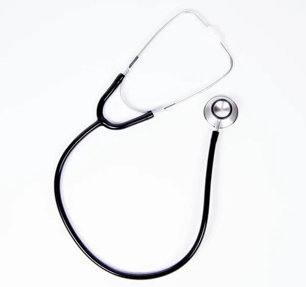 Stetoscopio su bianco — Foto Stock