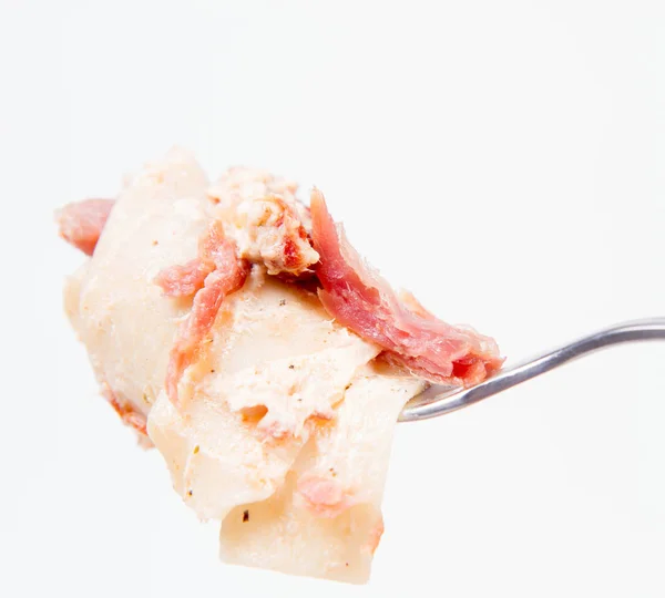 Pasta con salsa alla panna — Foto Stock