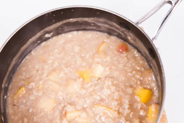 Gachas con manzanas — Foto de Stock