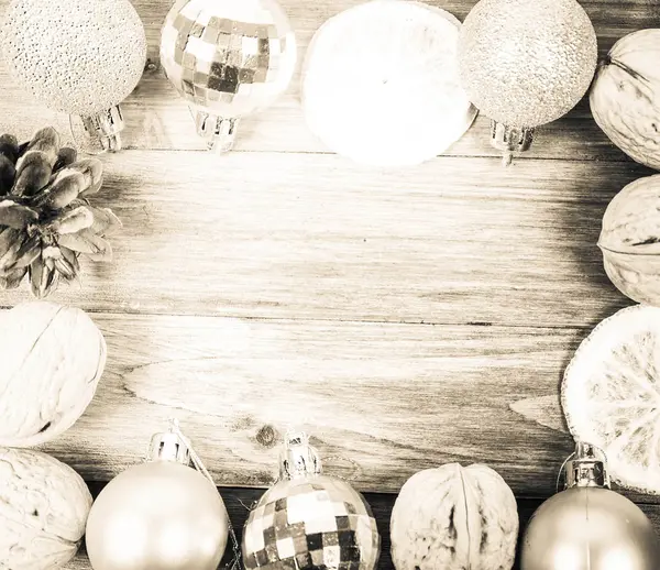 Fondo de madera de Navidad — Foto de Stock