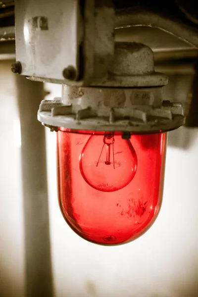 A Red emergency light