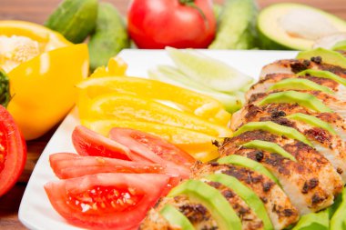 avokado ile tavuk fileto