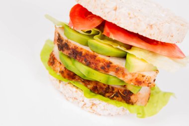 Pirinç waffle sandviç