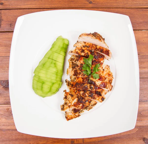 Chicken fillet with avocado — Stock Photo, Image