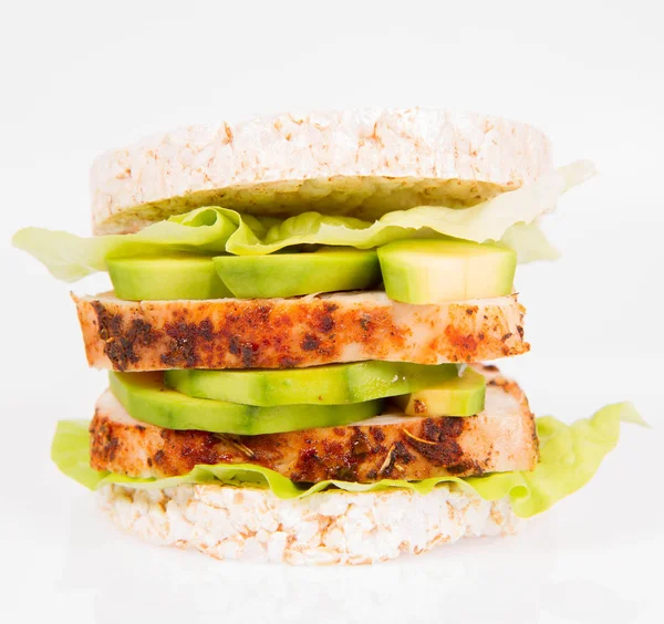 Pirinç waffle sandviç