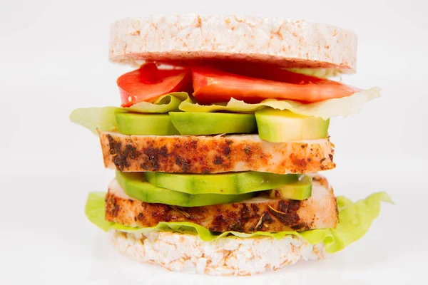 Pirinç waffle sandviç