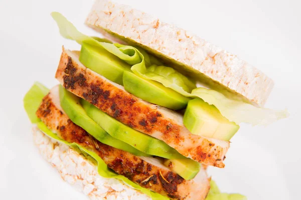 Pirinç waffle sandviç